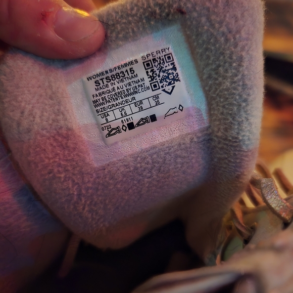 Sperry Womens Ivory Leopard Saltwater Boots - Picture 4 of 5